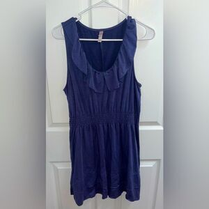 Xhilaration Casual Dress In Navy Blue
